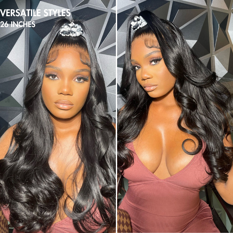 🔥Limited Time Deal | Glueless Lace Front Wig | Pre-Cut Lace | Silky Straight Human Hair | Super Natural Hairline