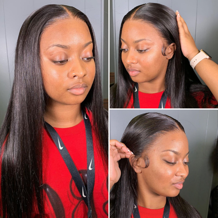 🔥Limited Time Deal | Glueless Lace Front Wig | Pre-Cut Lace | Silky Straight Human Hair | Super Natural Hairline