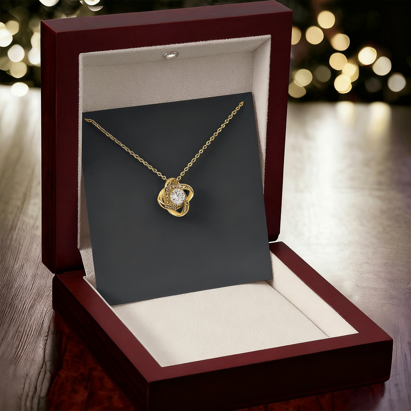 π "To Someone Who Means the World to Me" π Timeless Love Knot Necklace β A Gift Theyβll Never Forget