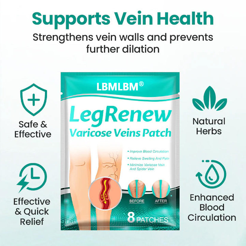 LBMLBM® LegRenew Varicose Veins Patch – The Ultimate Solution for Smooth, Healthy Legs and Varicose Vein Relief!