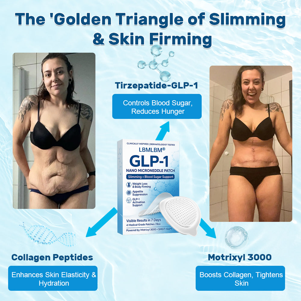 Official Store | LBMLBM® SMGT-GLP-1 Nano Microneedle Patch with Collagen & Matrixyl 3000 丨Obesity,Cardiovascular Diseas, Diabetes, Sleep Apnea, Joint Problems and More