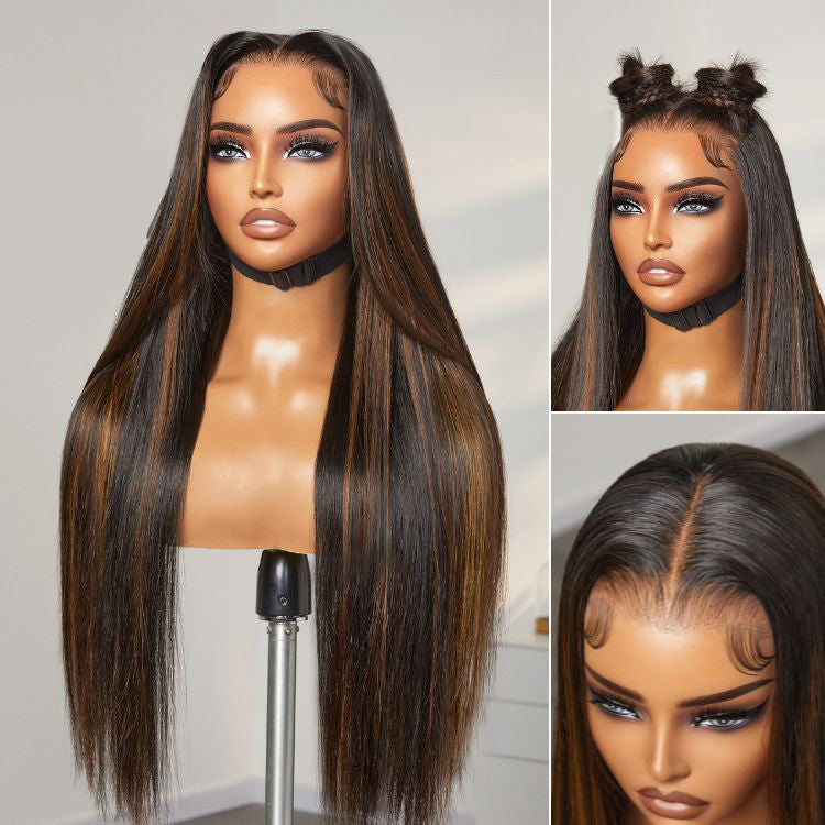 🔥Limited Time Deal | Glueless Lace Front Wig | Pre-Cut Lace | Silky Straight Human Hair | Super Natural Hairline