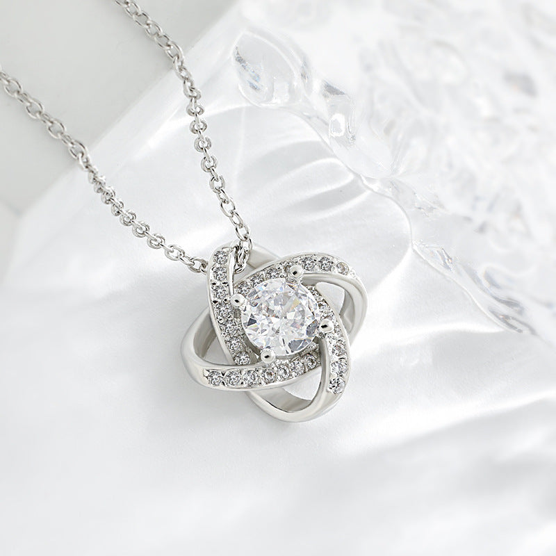 π "To Someone Who Means the World to Me" π Timeless Love Knot Necklace β A Gift Theyβll Never Forget