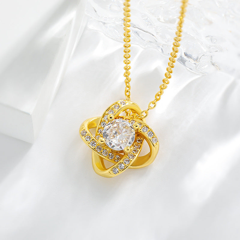 π "To Someone Who Means the World to Me" π Timeless Love Knot Necklace β A Gift Theyβll Never Forget