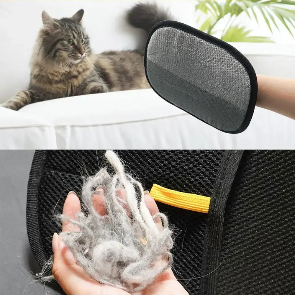 🔥Limited Time Sale - Pet Grooming Gloves Static Dedusting Brush Pet Hair Remover Brush Removing Dog Cat Hair From Sofa Carpet Clothes Tool Supplies