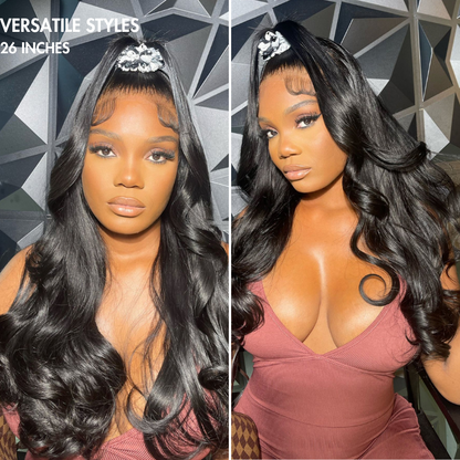 🔥Limited Time Deal | Glueless Lace Front Wig | Pre-Cut Lace | Silky Straight Human Hair | Super Natural Hairline