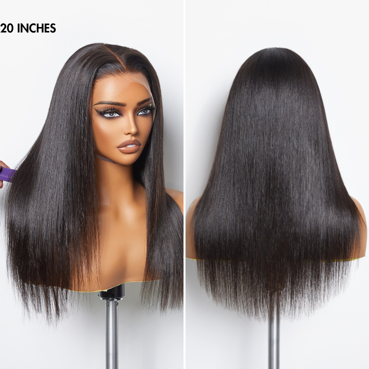 🔥Limited Time Deal | Glueless Lace Front Wig | Pre-Cut Lace | Silky Straight Human Hair | Super Natural Hairline