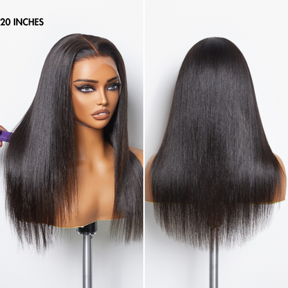 🔥Limited Time Deal | Glueless Lace Front Wig | Pre-Cut Lace | Silky Straight Human Hair | Super Natural Hairline