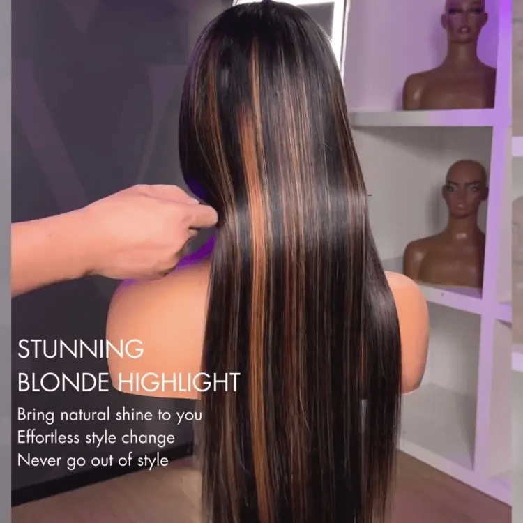 🔥Limited Time Deal | Glueless Lace Front Wig | Pre-Cut Lace | Silky Straight Human Hair | Super Natural Hairline