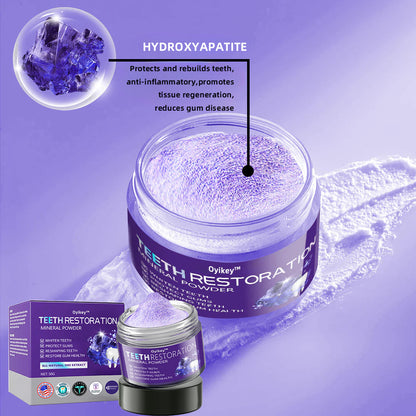 【Official Store】Oyikey™ TeethRestoration Mineral Powder 🦷ADA recommended🦷 (Alleviating tooth sensitivity, gum swelling, pain, bleeding, inflammation, and promoting oral tissue repair)