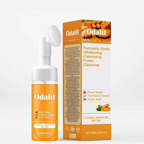 [👑Official Brand Store👑] ODALIT™ Turmeric Acne Whitening Cleansing Foam Cleanser