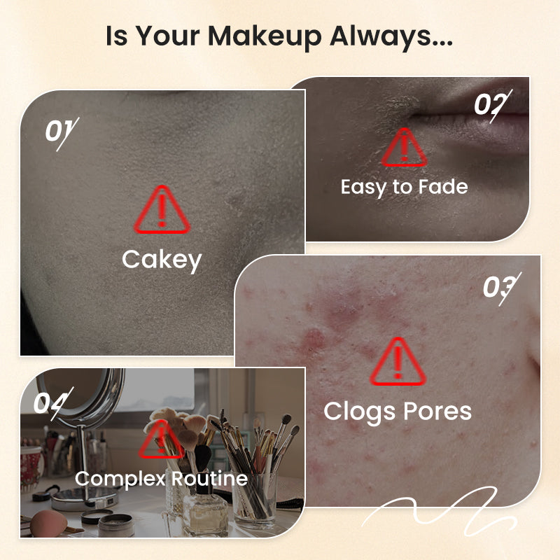 💜LAST DAY: 50% OFF!💜-Flawless AI Filter Cushion Foundation – Your Skin, Only Better (Skincare + Makeup)🔥