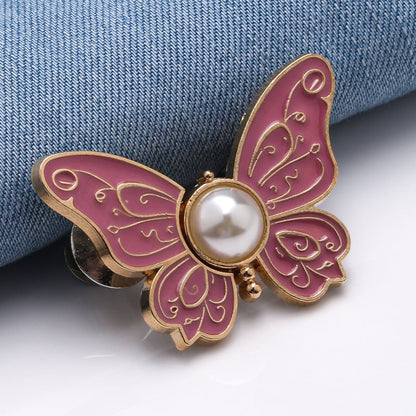 🦋 No-Sew Butterfly Jean Clips – Instant Waist Adjuster for Jeans, Skirts & More 👖✨