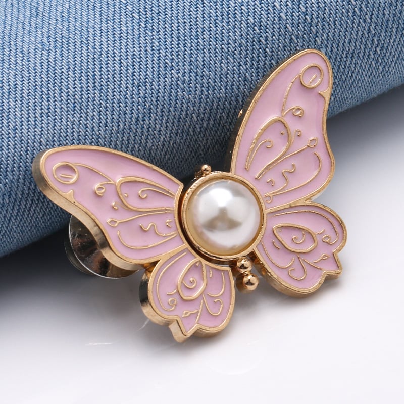 🦋 No-Sew Butterfly Jean Clips – Instant Waist Adjuster for Jeans, Skirts & More 👖✨