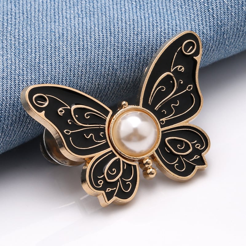 🦋 No-Sew Butterfly Jean Clips – Instant Waist Adjuster for Jeans, Skirts & More 👖✨