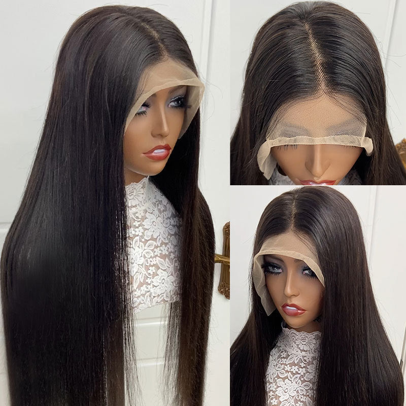 🔥Limited Time Deal | Glueless Lace Front Wig | Pre-Cut Lace | Silky Straight Human Hair | Super Natural Hairline