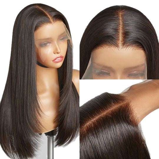 🔥Limited Time Deal | Glueless Lace Front Wig | Pre-Cut Lace | Silky Straight Human Hair | Super Natural Hairline