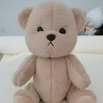 Furry Dinosaur Bear | Handmade Jointed Teddy Bear Gift | 30cm Doll Clothes