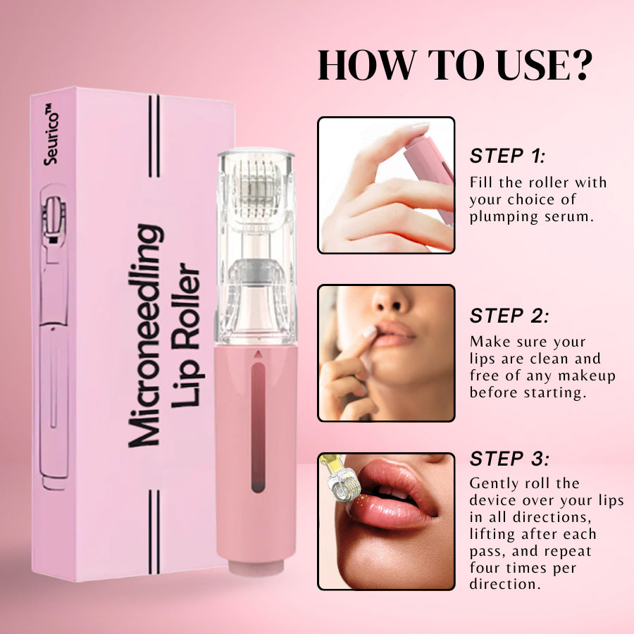 SEURICO™ MicroneedIing Lip Roller | At Home Lip Plumping Tool