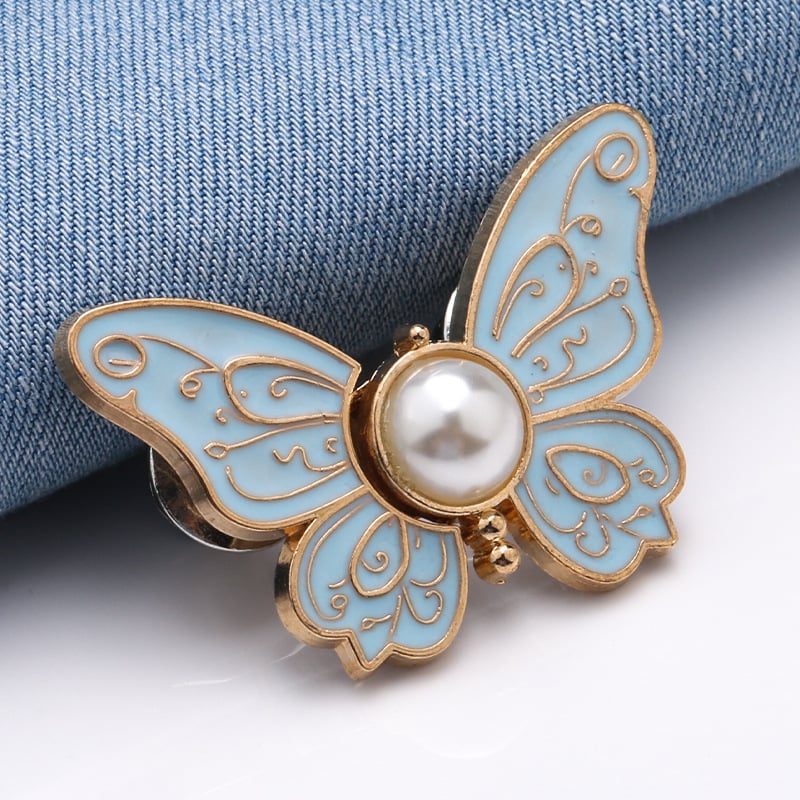 🦋 No-Sew Butterfly Jean Clips – Instant Waist Adjuster for Jeans, Skirts & More 👖✨