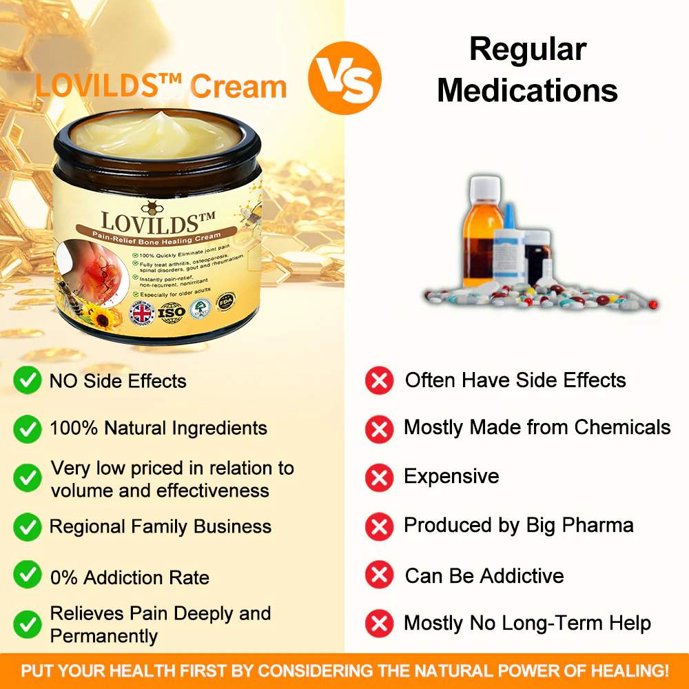 ✅Official Store: LOVILDS Bee poison  Pain-Relief Bone Healing Cream👨‍⚕️British Orthopaedic Association  (BOA) Approved(Reducing joint swelling, pain, stiffness, redness, warmth, soreness, and joint fatigue)