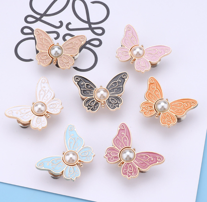 🦋 No-Sew Butterfly Jean Clips – Instant Waist Adjuster for Jeans, Skirts & More 👖✨